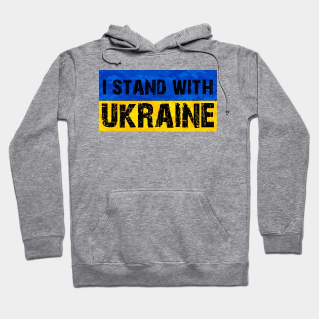 I Stand with Ukraine Ukrainian War 2022 Hoodie by Scar